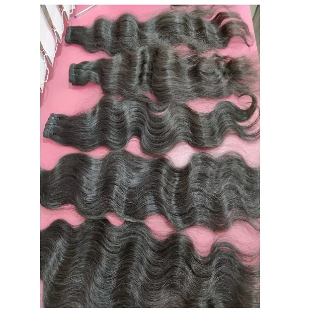 100% Natural Remy Best Quality Virgin raw wholesale Human hair extensions manufacturers in india