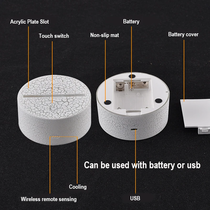 Free Sample Mixed Models Fast delivery Free design 3D Night Lights For Kids