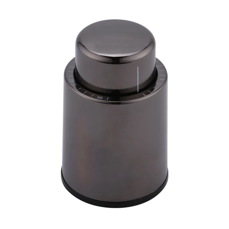 
Amazon Hot Sale Stainless Steel Red Wine Stopper Vacuum Sealed Wine Storage Bottle Stopper 