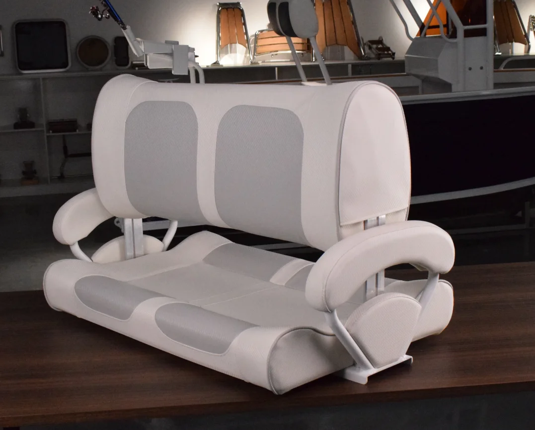 Marine Deluxe Double Flip-Back Seat Bench seating for Yacht