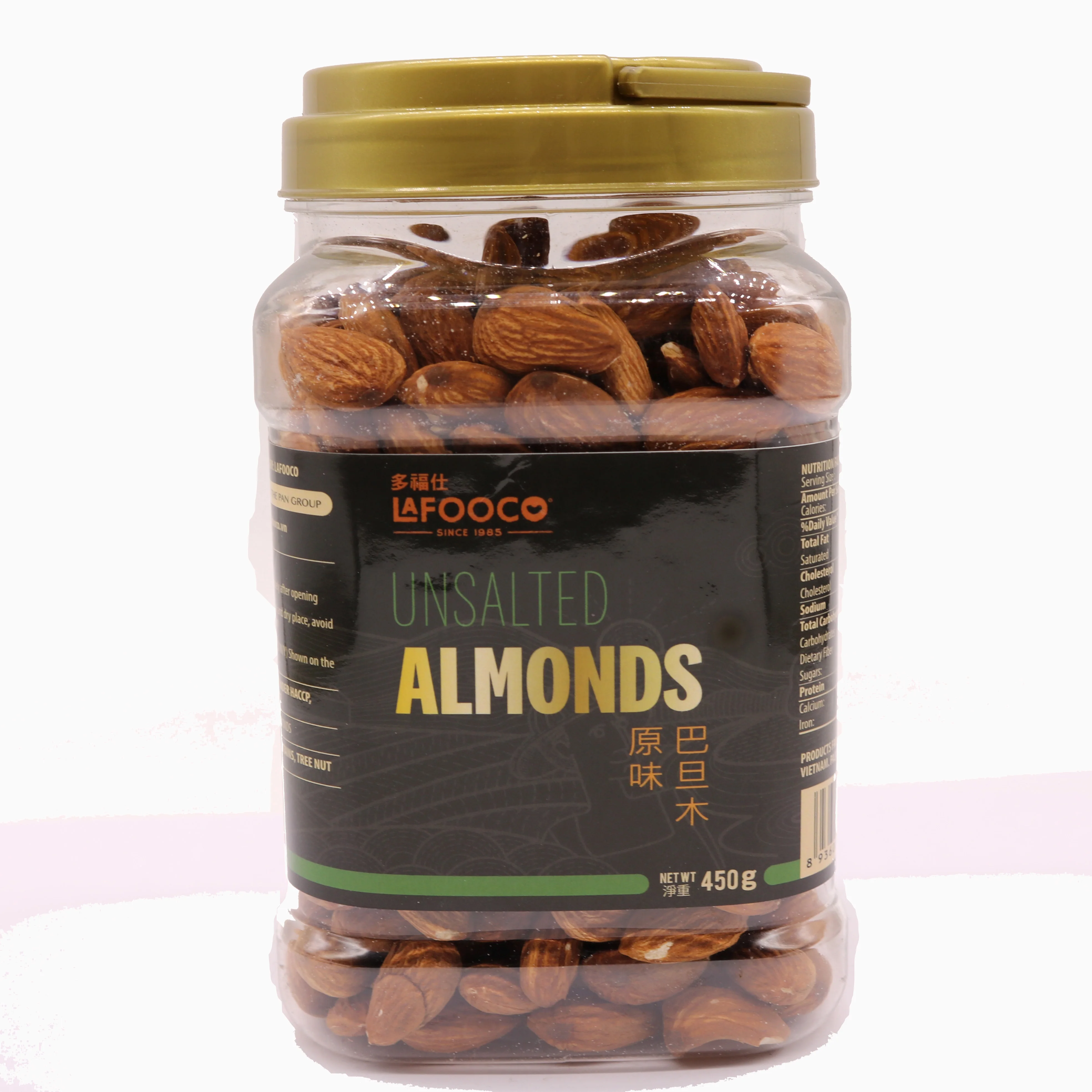 ODM OEM Unsalted Almond 450g Jar Natural for Wholesale Top Grade 100% Natural Dried Free Sample