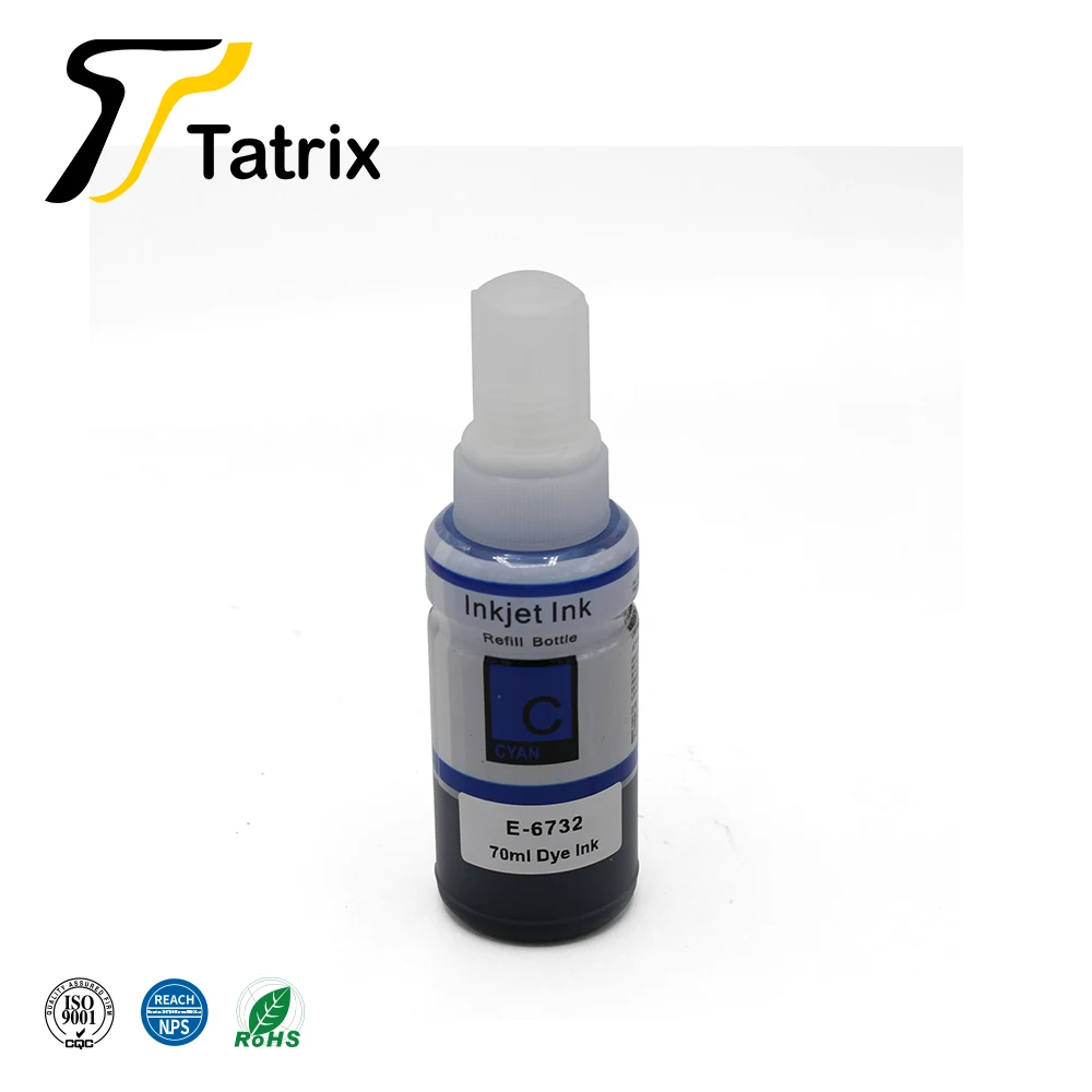 Чернила Tatrix RTS T6731 на водной основе совместимые с экологически чистыми красками 673 T673 - T6736 для Epson