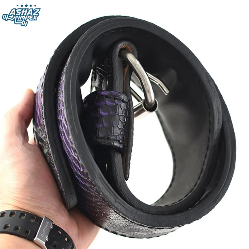  2021 оптовая продажа питона и с узором «крокодиловая кожа» ремень для поднятия тяжестей рычаг заказанный вес лифтинг ремни