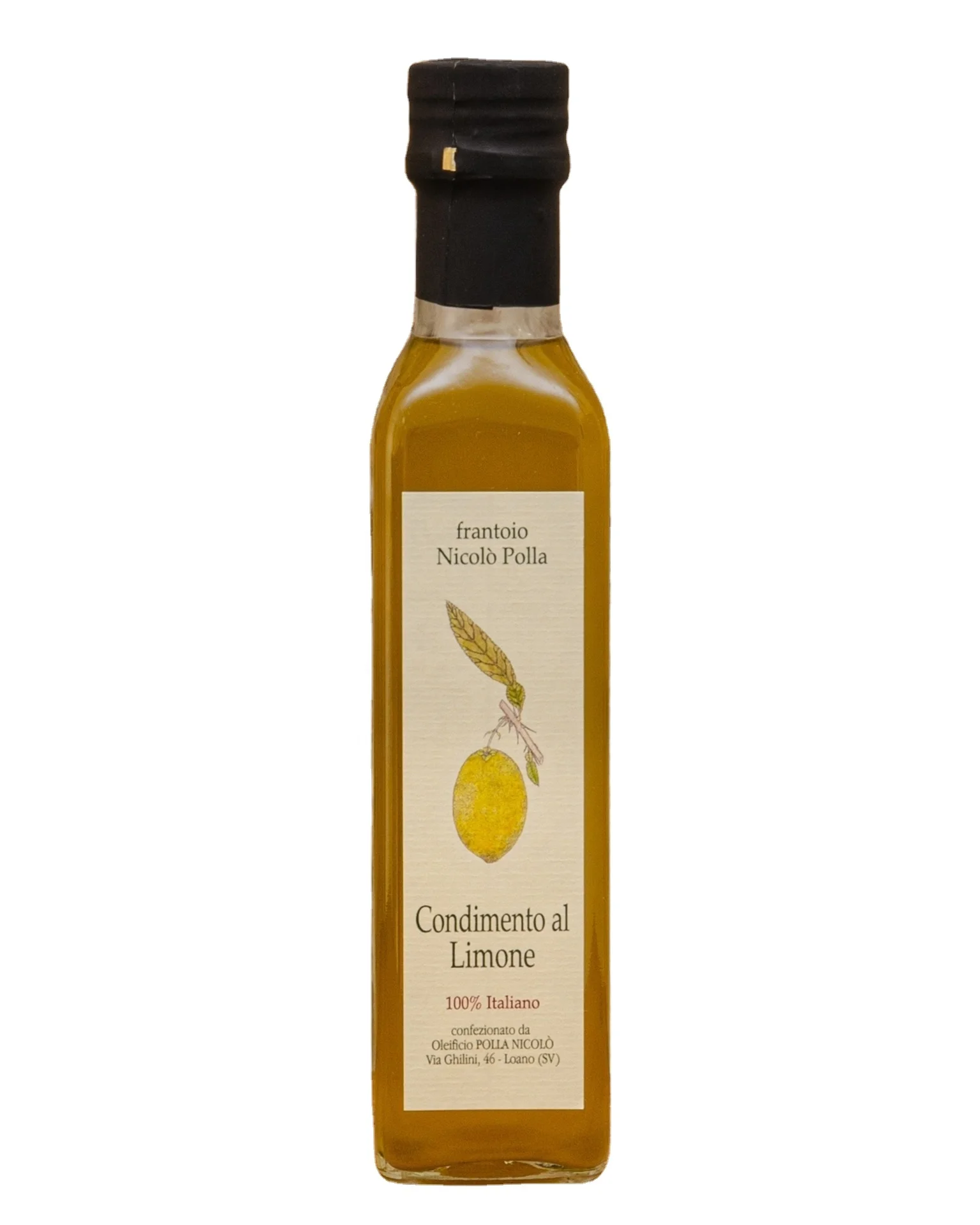 Italian lemon dressing in extra virgin olive oil 250ml ideal for seasoning fish meat salads vegetables