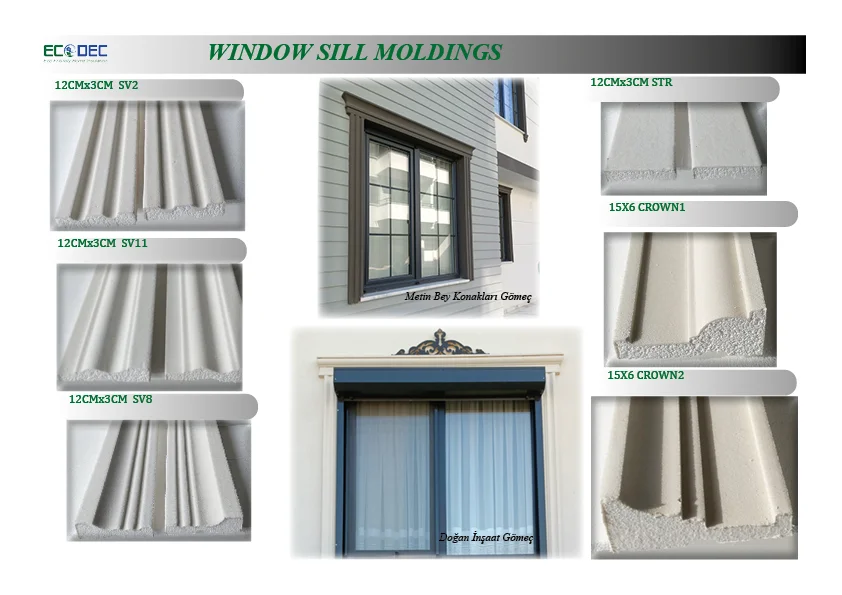 Оконная/дверная рама внешняя EPS формовка WDECO6