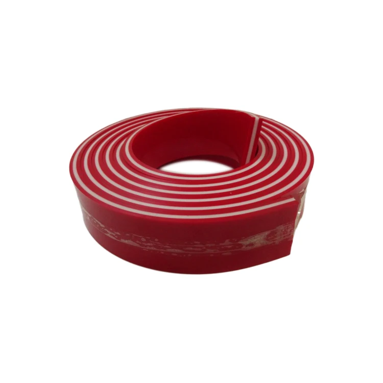 Резиновый скребок для шелкографии красного цвета размер 35*5 мм 4