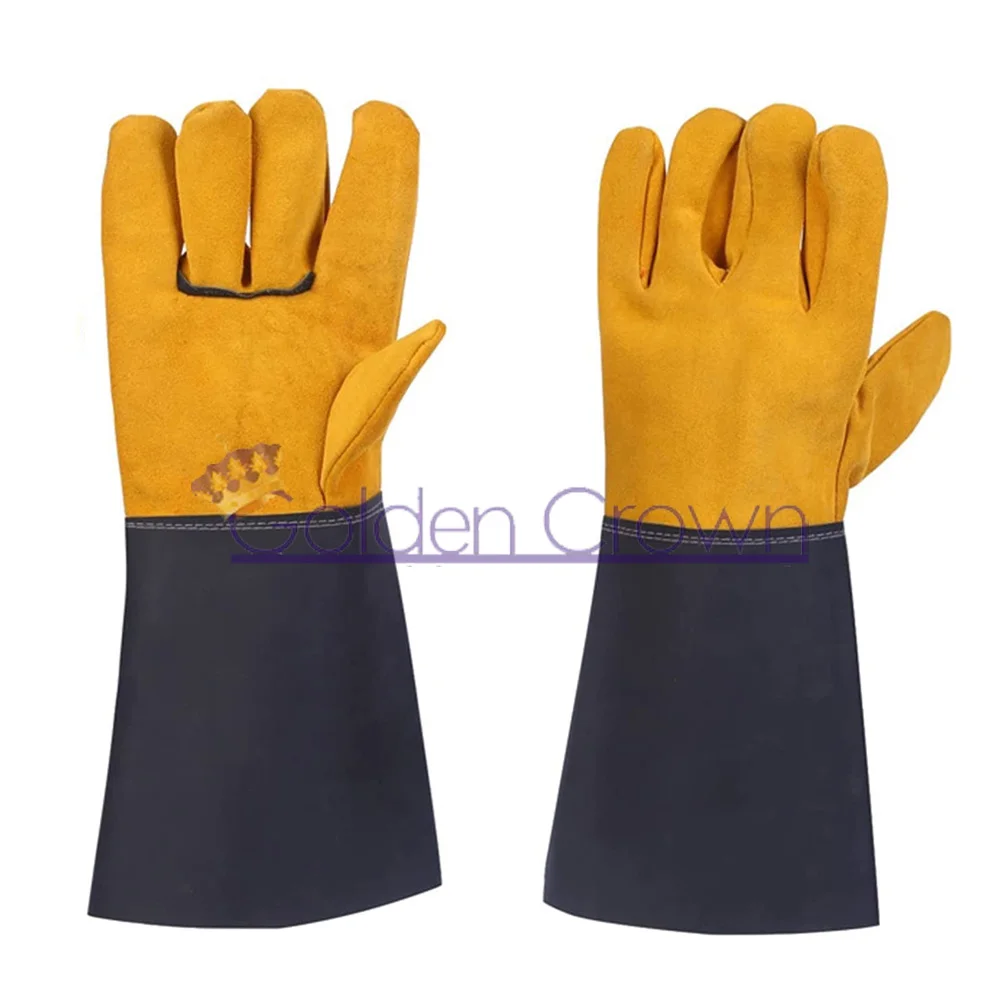 Protective Work Gloves Safety Protection Gloves Artificial Leather Electric Welding Glove