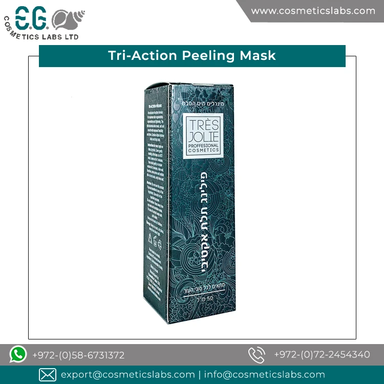 Low Market Price Hot Selling 100% Natural Face Care Anti-Wrinkle Tri-Action Peeling Mask