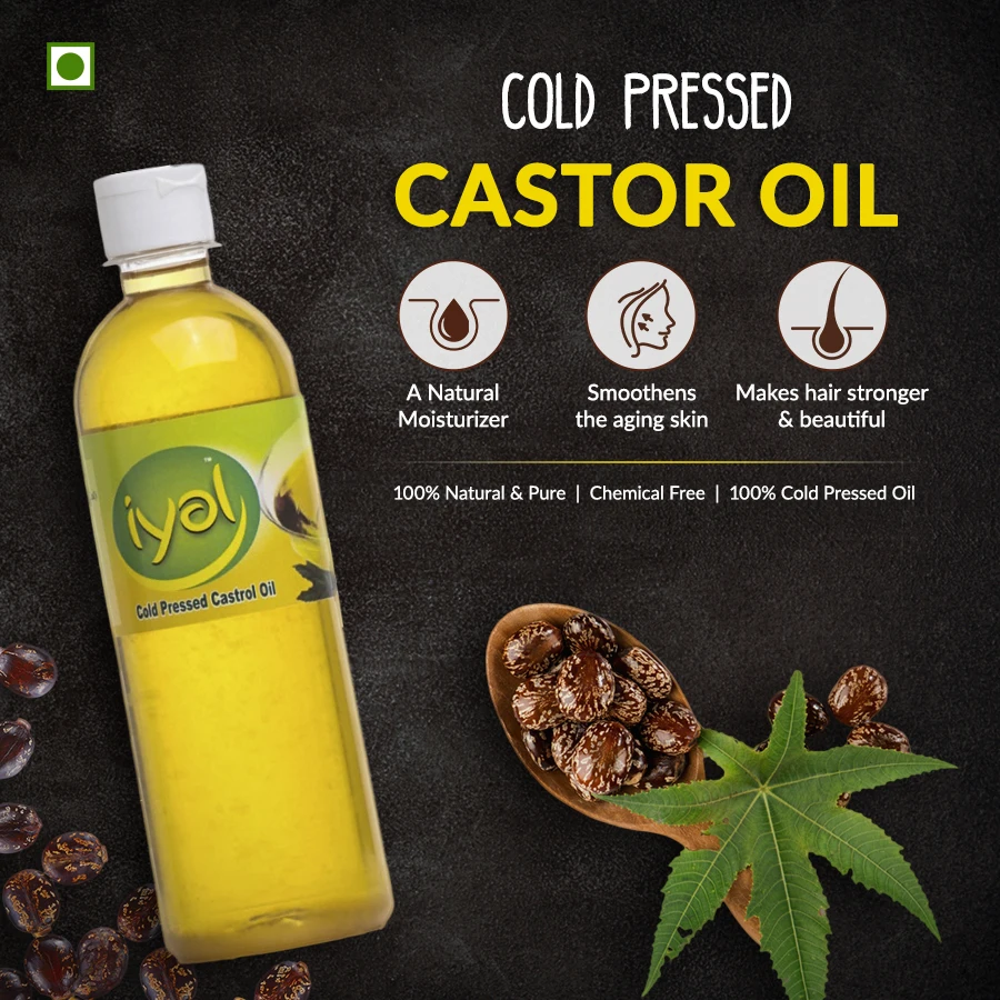 Private Label Pure Cold Press Organic Castor Oil for Eyelash Eyebrow Hair Growth Treatment Bulk 500ml Quantity