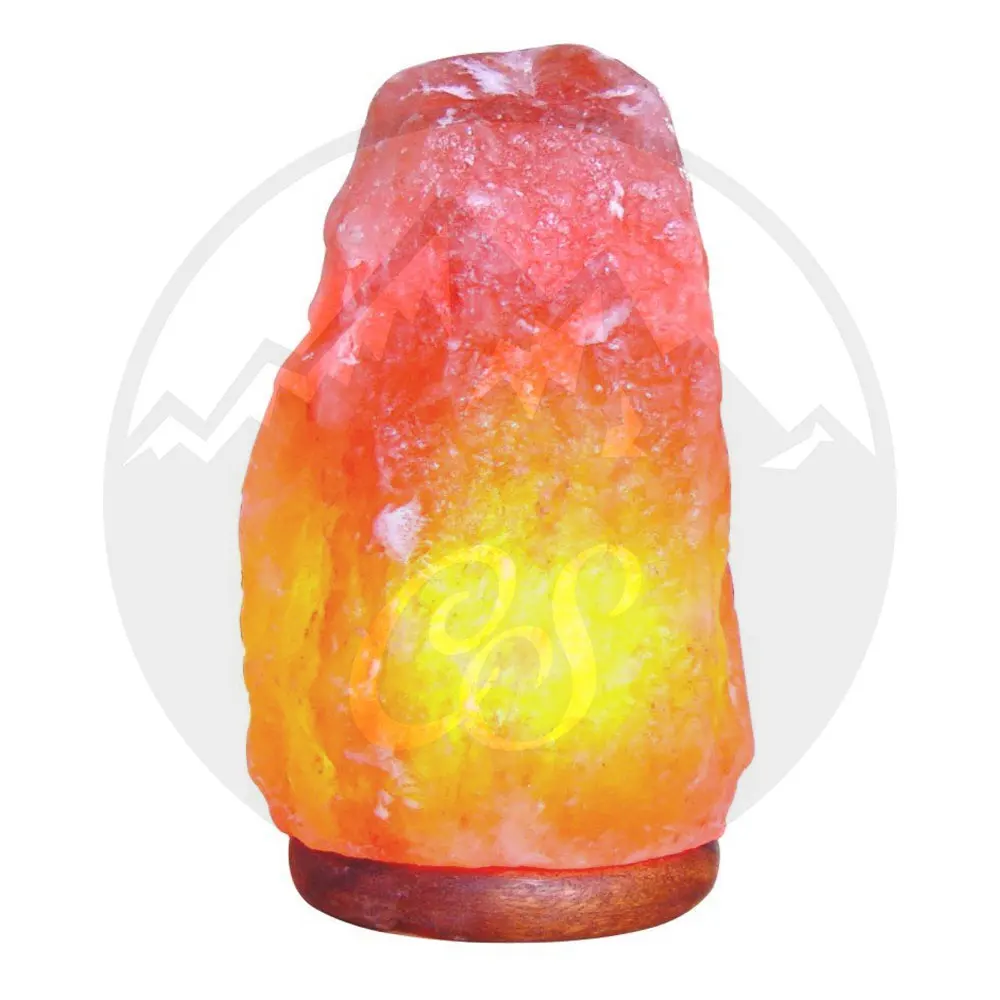 Ночной светильник ручной работы из натурального камня, деревянная основа, Хрустальная скала, Гималайская соляная лампа с регулятором яркости для украшения комнаты