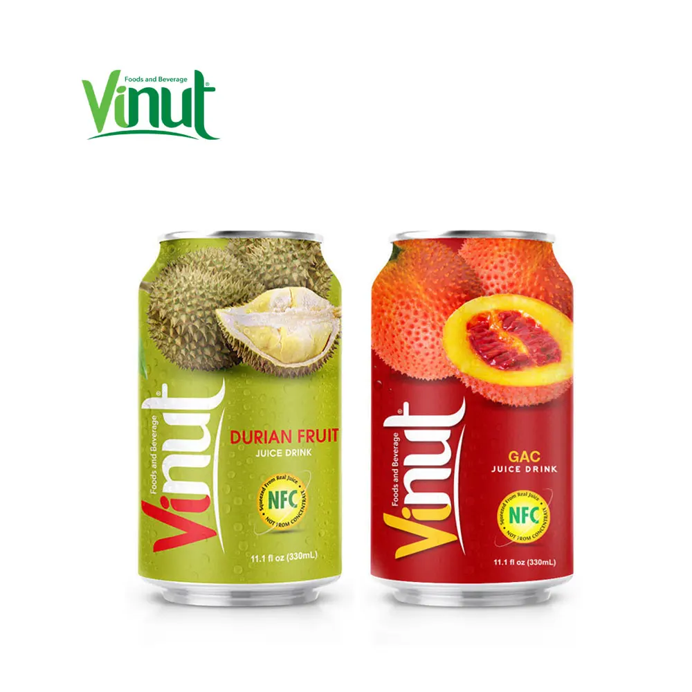 330ml Canned VINUT pure Durian Fruit juice