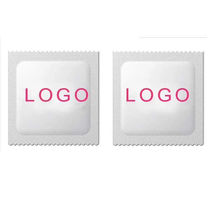 Custom printed private label wrapper condom factory