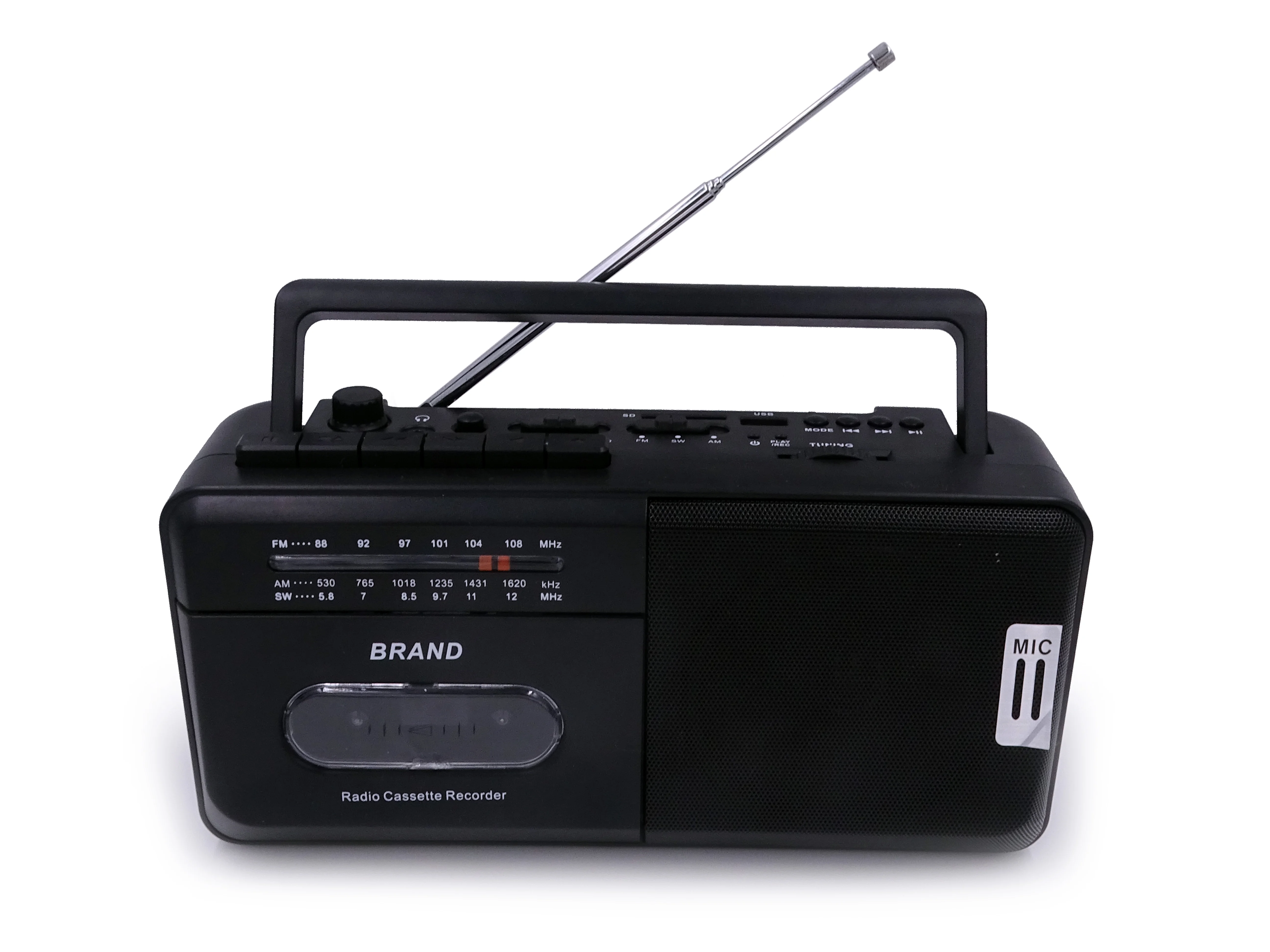 
Portable Cassette Recorder/Player with Radio 