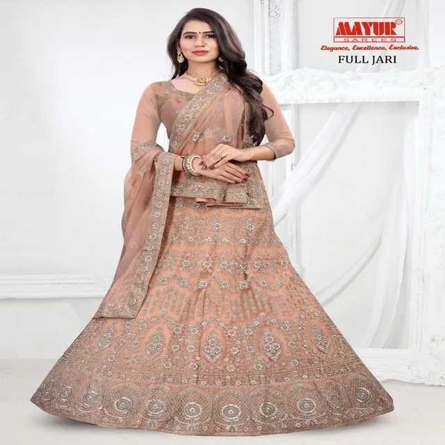 
Сари Mayur, новинка, персиковый цвет, темная сетка, блеск с камнем, работа, свадьба, lehenda, Холи 
