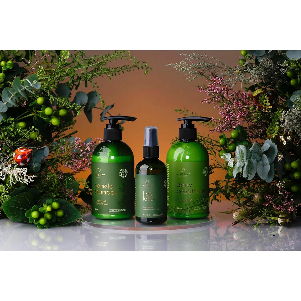  Набор из 3 продуктов для выпадения волос VIJULLY (Combo Vi Jully)-лучший частный бренд ухода за волосами помогает восстановить сухие ломкие волосы