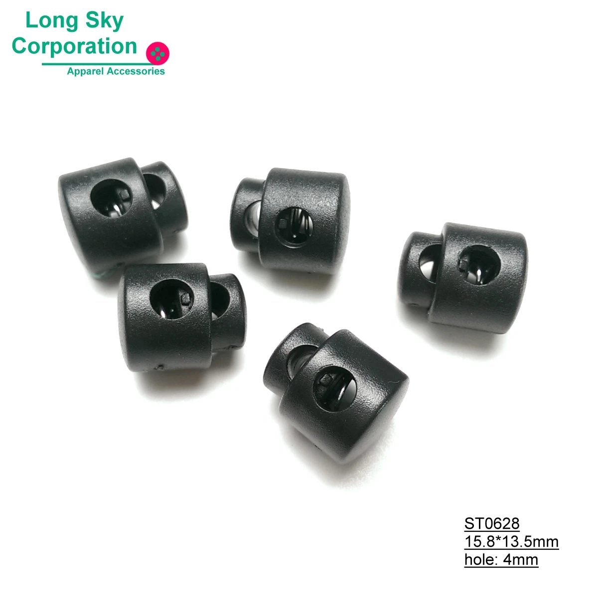 
 (# ST0628) 4 мм отверстие пластиковый барабан форма пружинный шнур замок пробка для одежды  