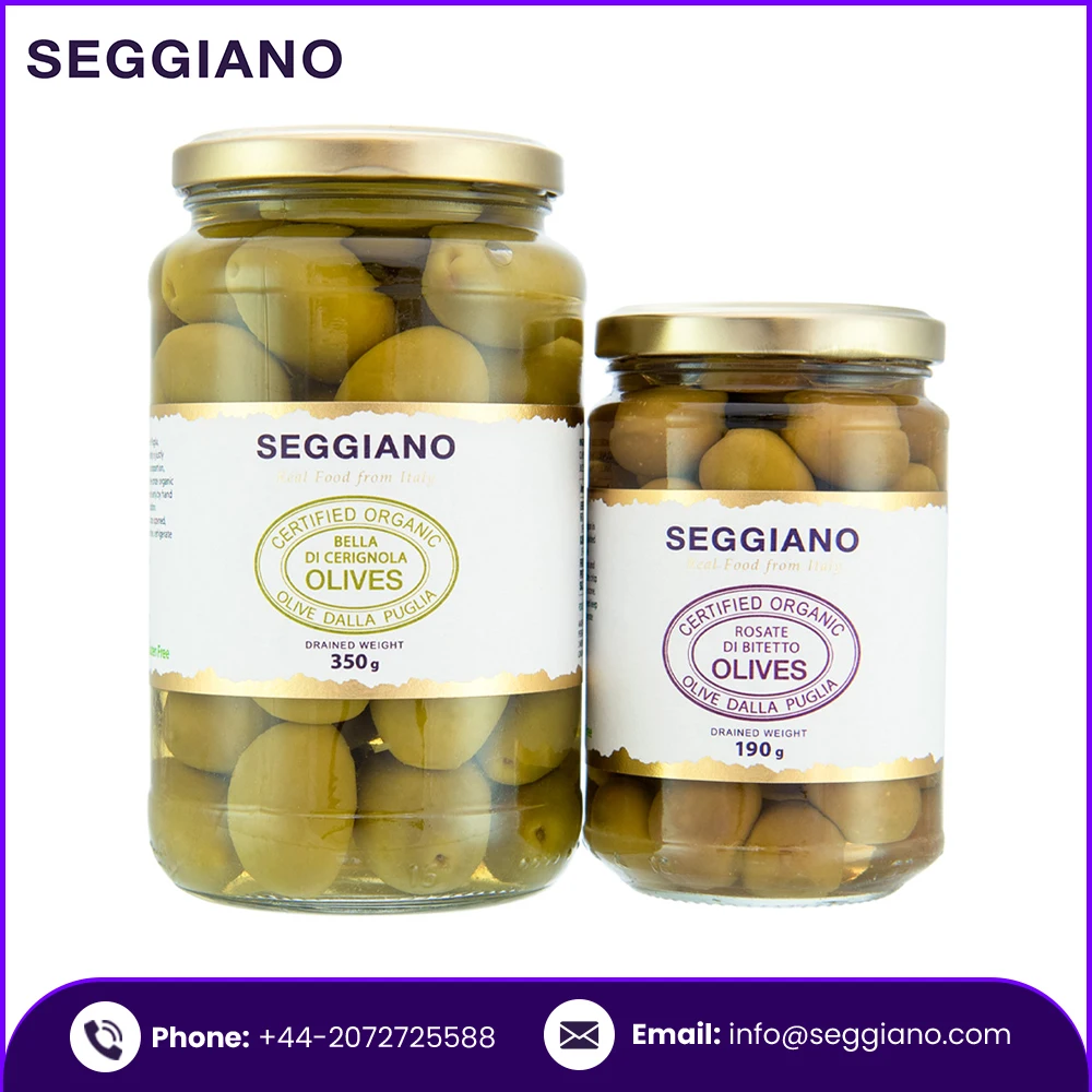 Wholesale Seggiano Organic Bella Di Cerignola Olives 350g