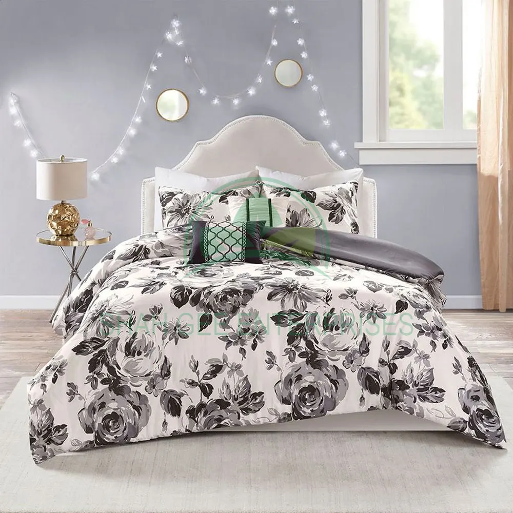 Duvet Cover Bedsheet Digital Print Custom Design Cotton Duvet Cover Set Luxury 100% Cotton Bedsheet Bed Sheet Bedding Set