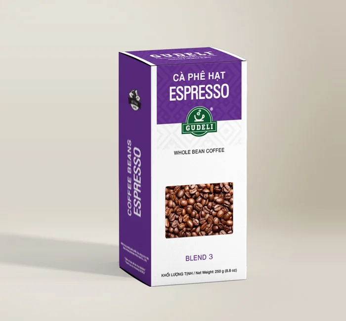 
GUDELI Roasted coffee beans blend 250g GUDELI Vietnam Coffee 