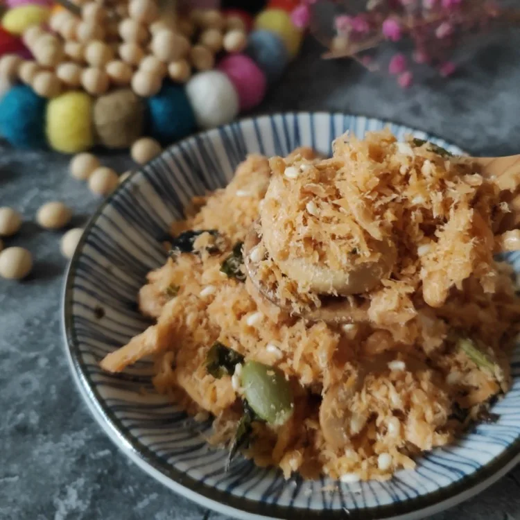 
Vegan Vegetarian nut dried floss meat 