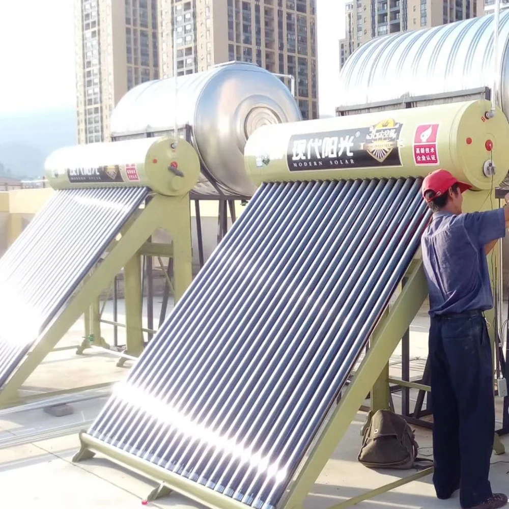 
hot sale in the Palestine use it for years without paying electricity shower solar water heater 
