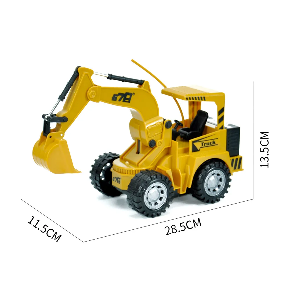 Оптовая продажа 1/24 весы 5-канальные игрушки с дистанционным управлением экскаватор грузовик со светом Радиоуправляемый