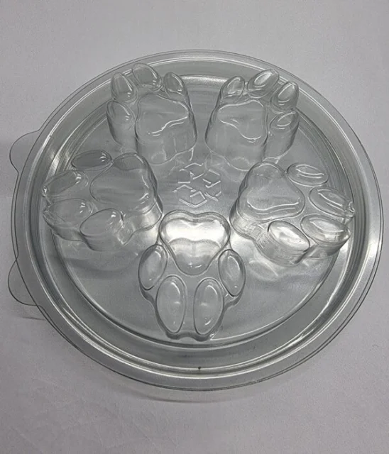 Recycled PET Deli Pot Wax Melt Clamshell Packaging HB Style Clamshell Frosted  Wax Melt Container Clamshell