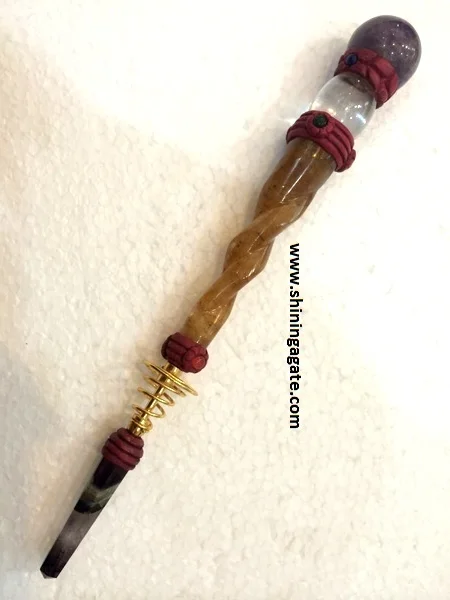 Tibetan Black Jasper Chakra Obelisk Healing Wand Wholesale Tibetan Healing Sticks