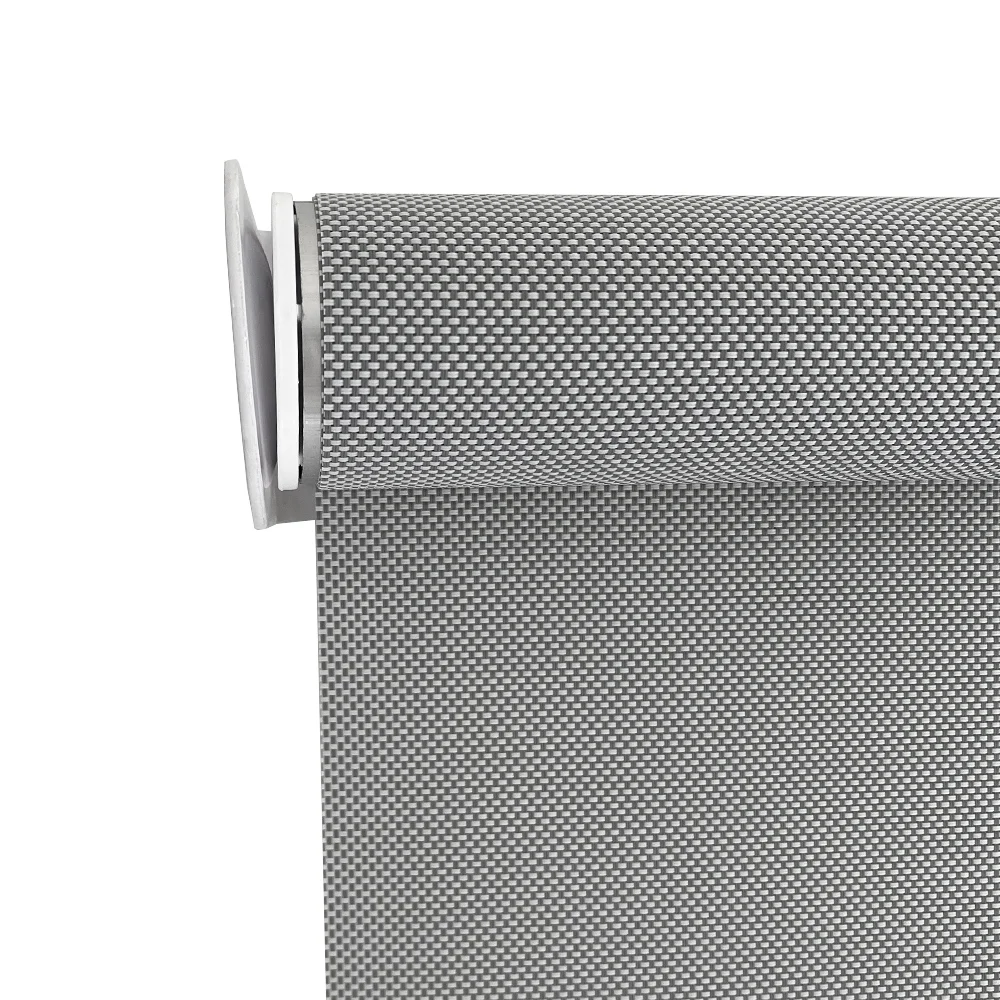 Gray Indoor Roller Blinds Fabric Sunscreen Roller Blinds