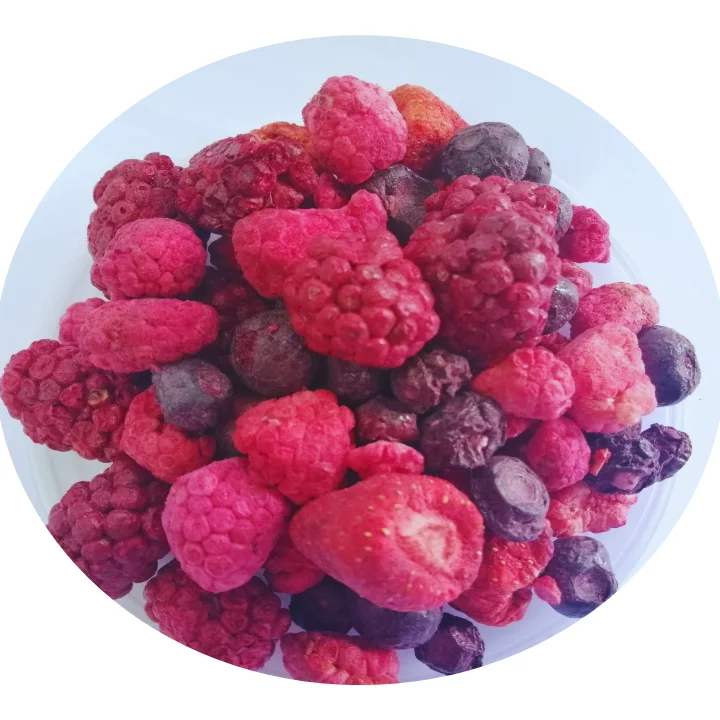 Delicious Freeze Dried Mix Berries in bulk Strawberry Blackberry Blueberry Raspberry Healthy Crunchy Snack Freeze Dried Fruit