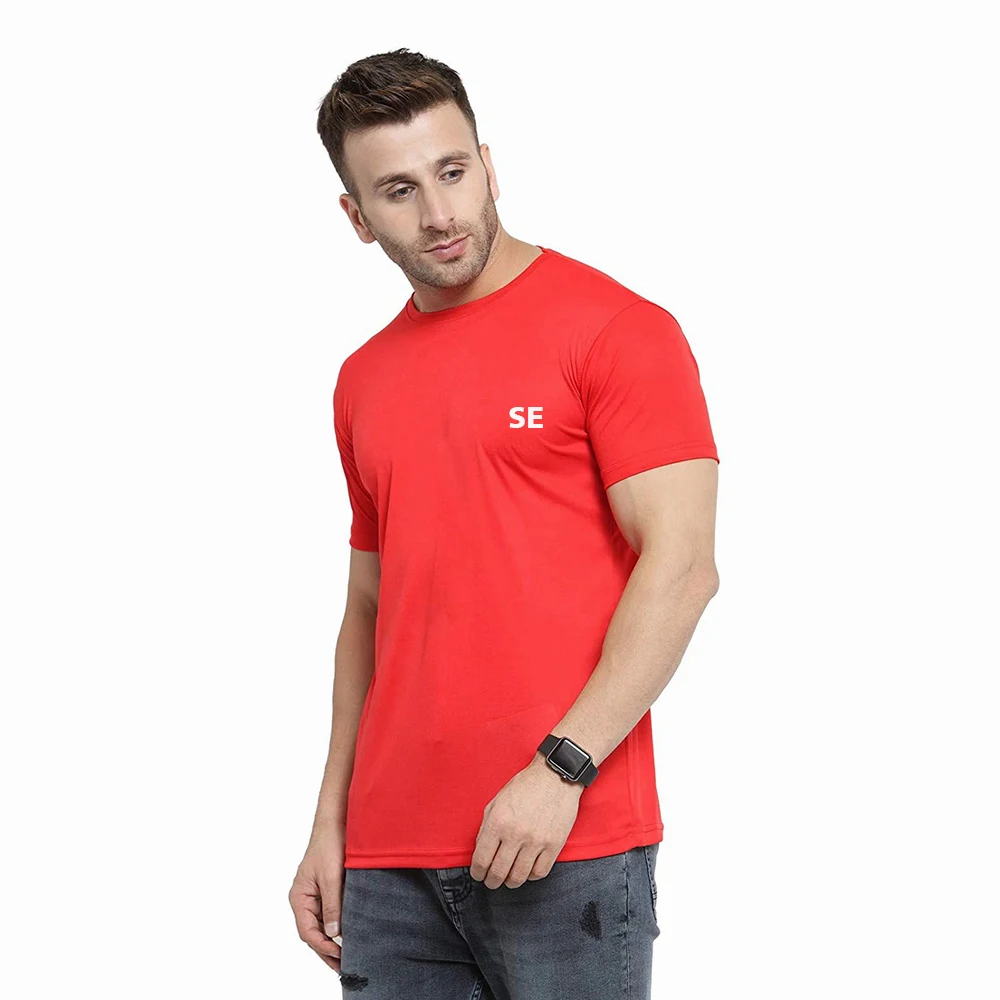 Wholesale High Quality Short Sleeve Summer T Shirt For Men Printing Mans T shirts Slimfit Mens Black T shirt