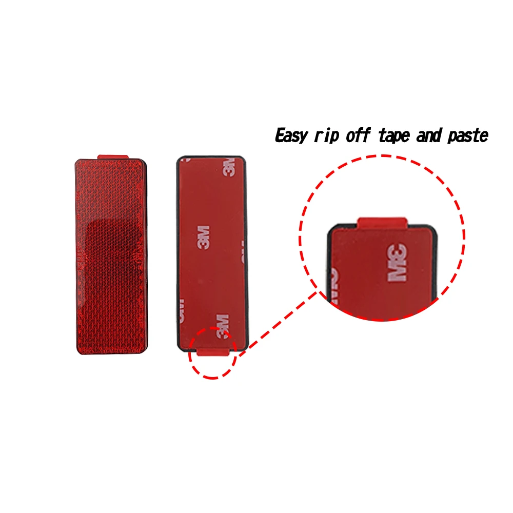 85*31 mm abs plastic kit motorbike accessories motorcycle reflective reflex reflector for scooter