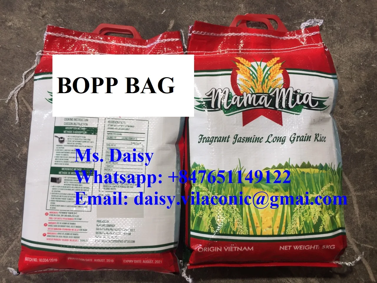 
HOM MALI KDM RICE CAMBODIAN PADDY VIETNAM FACTORY - PRIVATE BRAND 0084765149122 