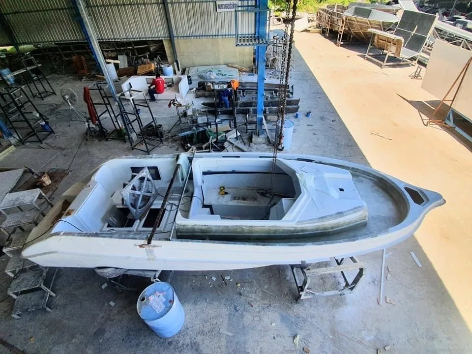  Fishing boat fiberglass Speedboat 23 ft Yacht Premium Boat from Thailand