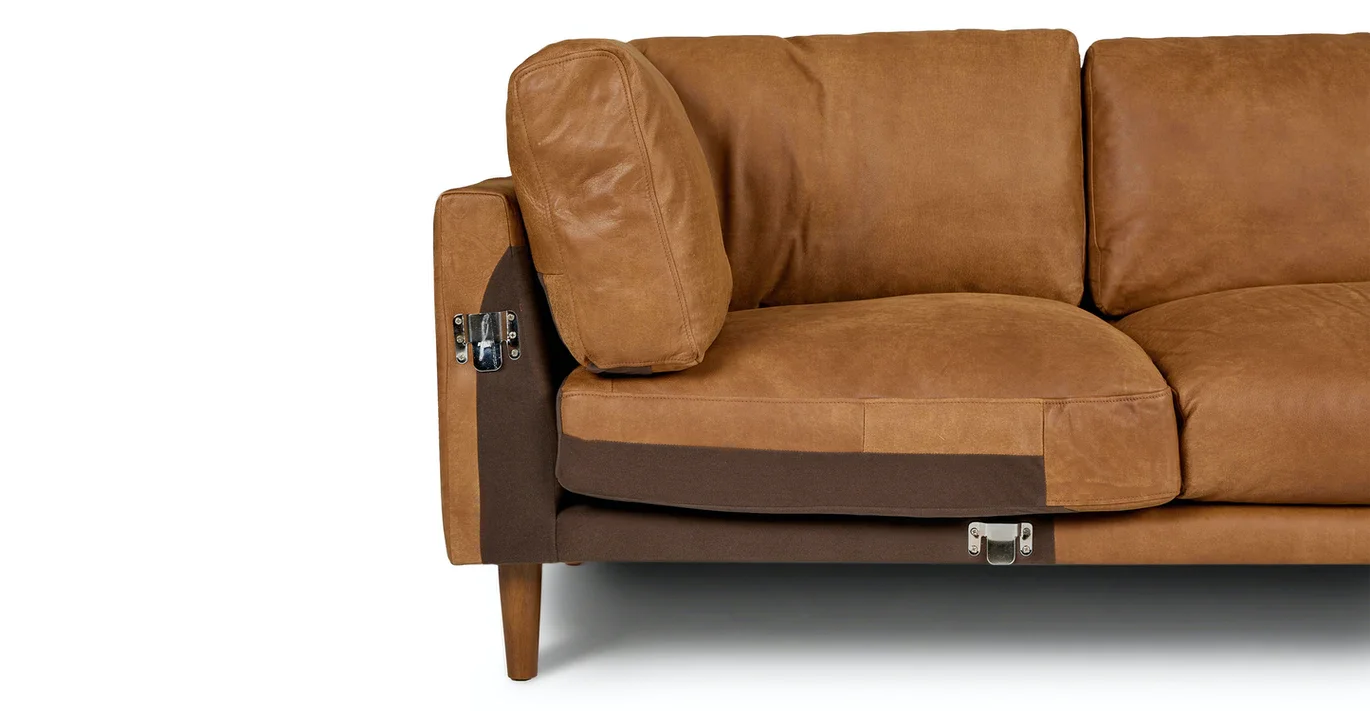 YASITE 2021 Luxury Leather Sectional Corner Living Room Sofas Furniture