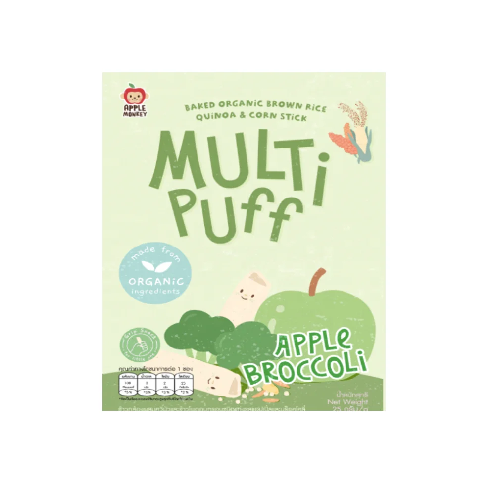 Яблоко брокколи многослойная безглютеновая зерна органические веганские пищевые закуски Высококачественная продукция из Таиланда производитель
