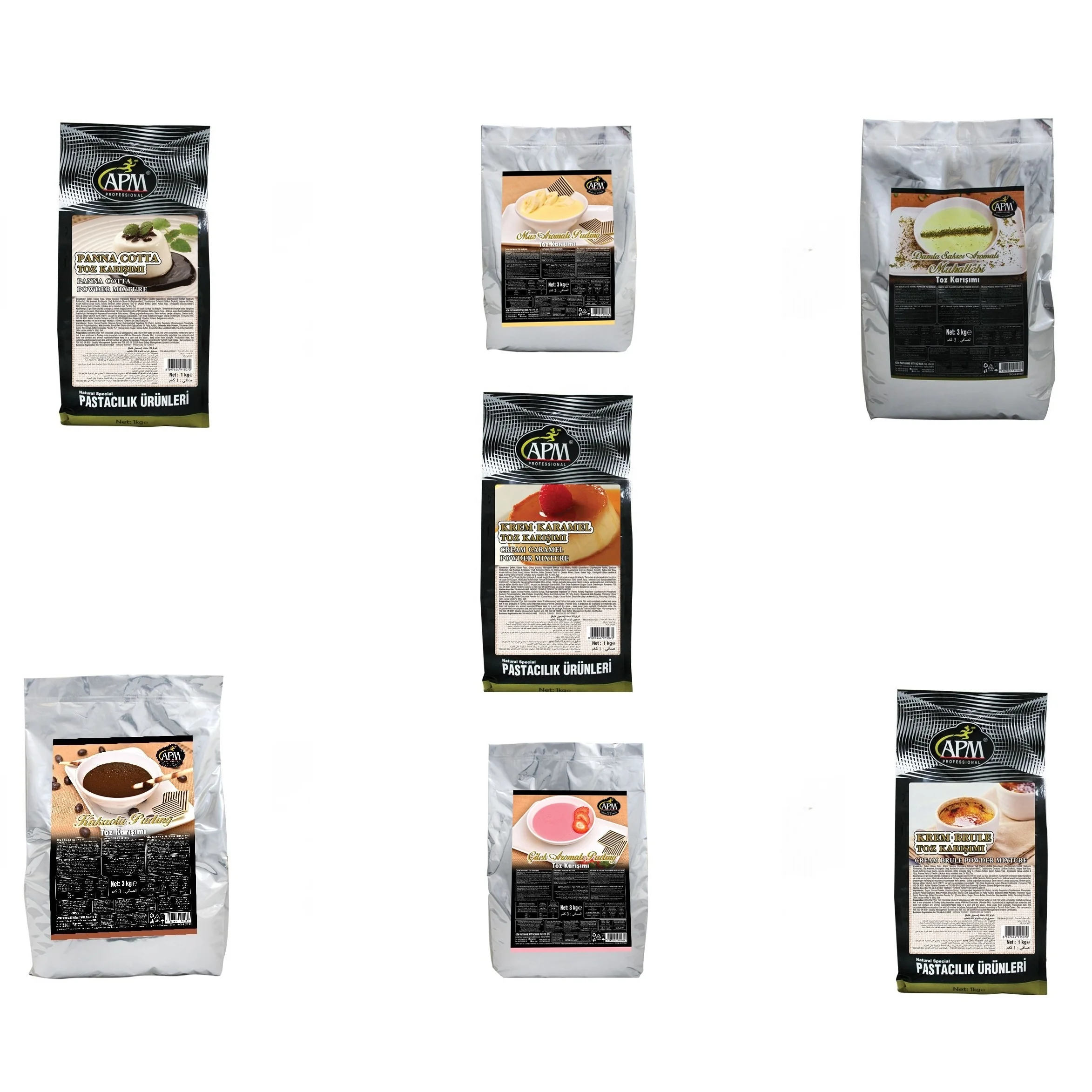 APM Ready Flavored Pudding Anf Dessert Powder Mixtures For Pastry, Confectionery Sectors And Relatef  Industries