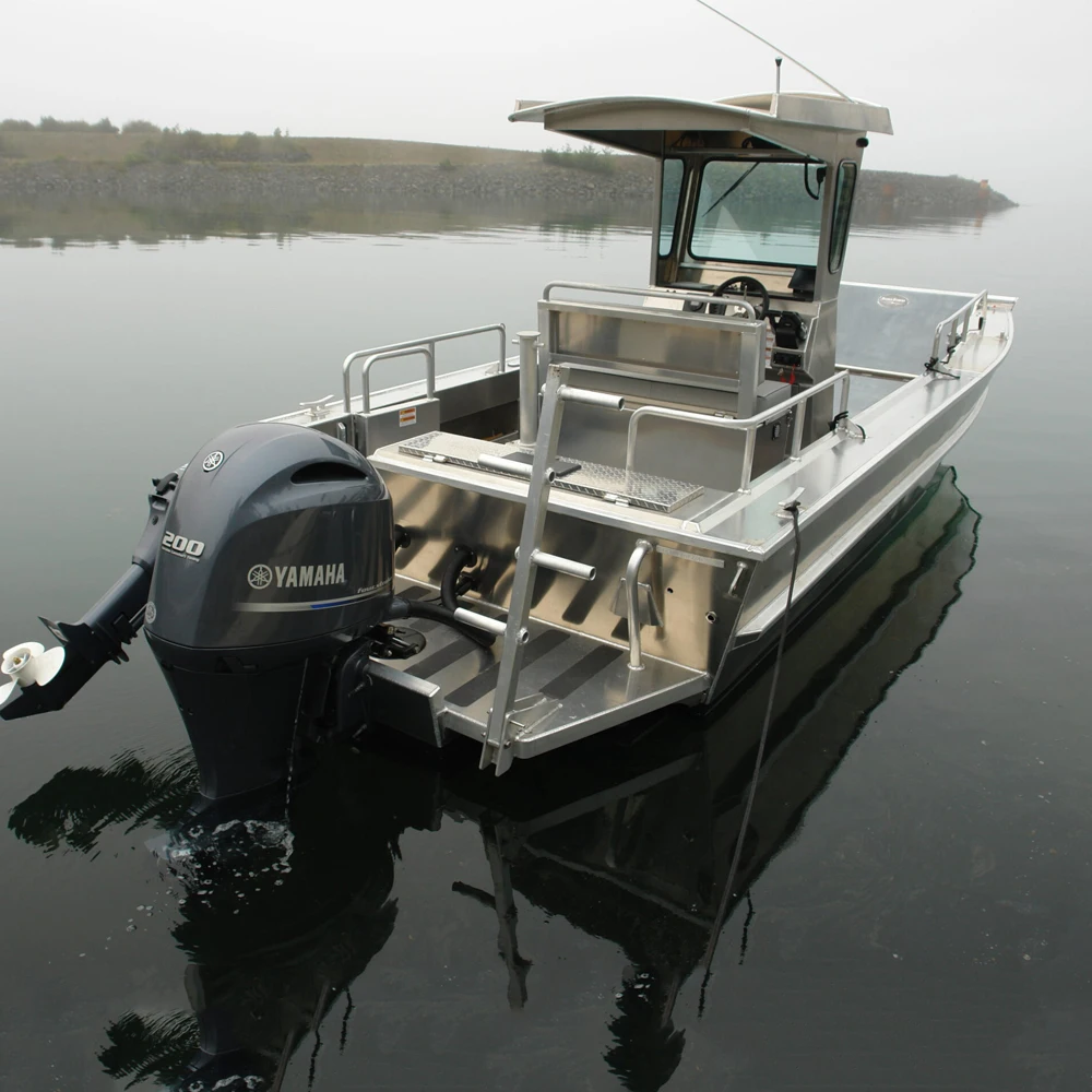 Новый стиль 20 футовые сварные алюминиевые рыболовные лодки для посадки на продажу (1600378470359)