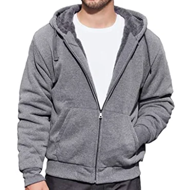
Roll over image to zoom in Visit the GEEK LIGHTING Store GEEK LIGHTING Hoodies for Men Heavyweight Fleece Sweatshirt Full Zip 