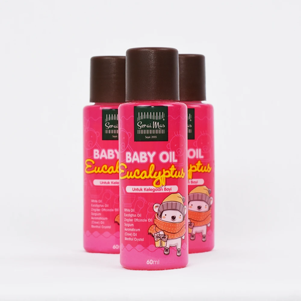 Good Quality Baby Oil Eucalyptus 60 ml Infused With Pure Oil Put Few Drops In Palms Of Hands And Rub Together