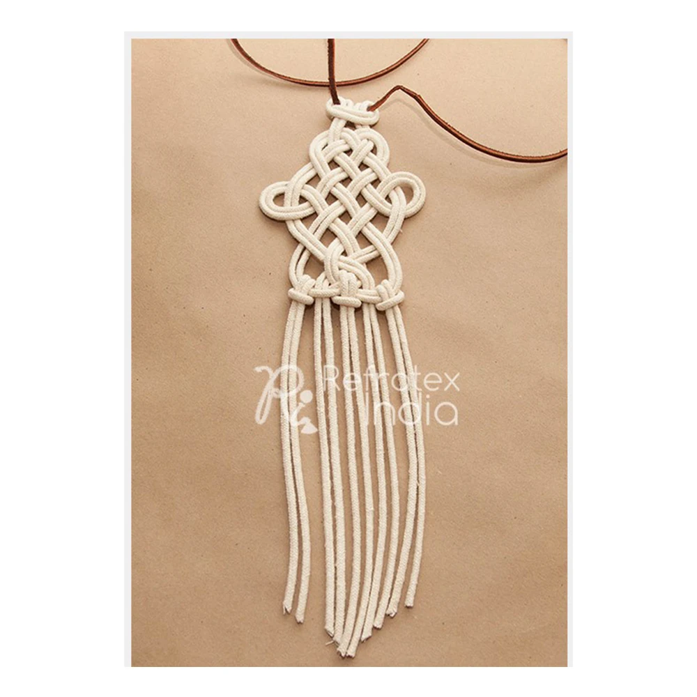 2022 New Arrival Wholesale Price Latest Design Fancy Cotton Macrame Jewellery for Sale