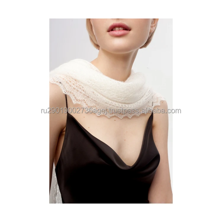 High quality knit shawls for ladies for winter season hand crafted in traditional style reliable supplier down knitwear