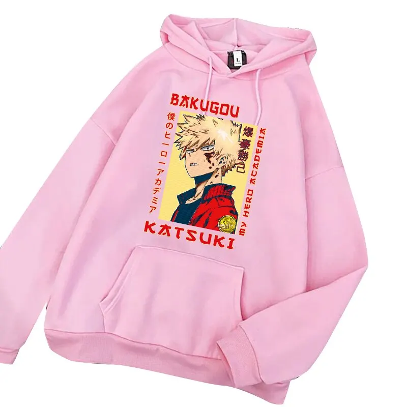 Unisex Men Women Japanese Anime Custom Pullover Hoodies Wholesale Sweatshirts