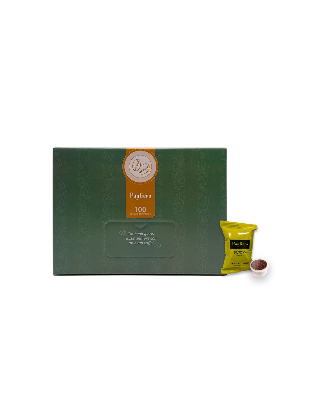 PAGLIERO - Espresso Point - Vivace Coffee Capsules - Packs of 100 - Box 1