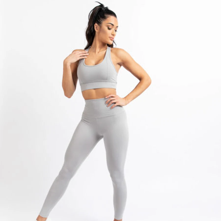 100% Bamboo Fabric Women Active wear Custom Logo Ladies Fitness Crop Top Sports Bras With Phone Pocket