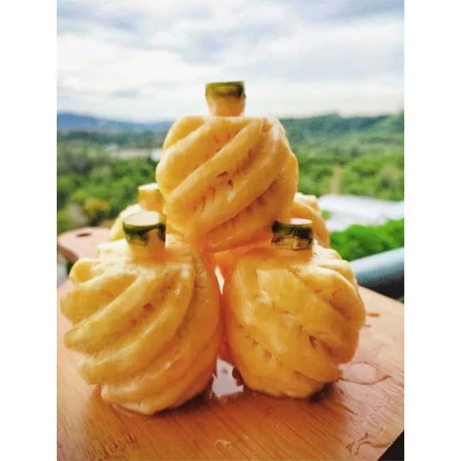 Лучшая цена, новый сочный урожай, свежие детские ананасы 500 г в упаковке, свежий ананас, цена, Универсальный мини ананас