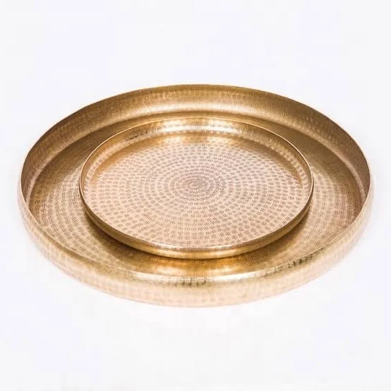 Brass Hammered Polished Decorative Large Bowl for Home Decor Purpose and For Kitchen