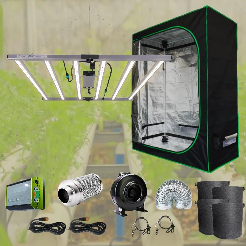 Прямая поставка с завода, гидропонная комнатная палатка для выращивания, полный комплект с подсветкой