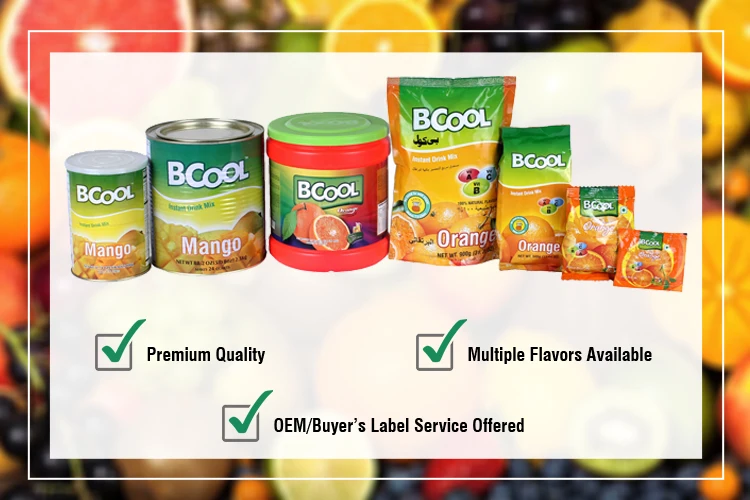 Natural Taste Highest Quality Farm Fresh Mango Fruit Flavor Drink Powder for Instant Energy and Freshness