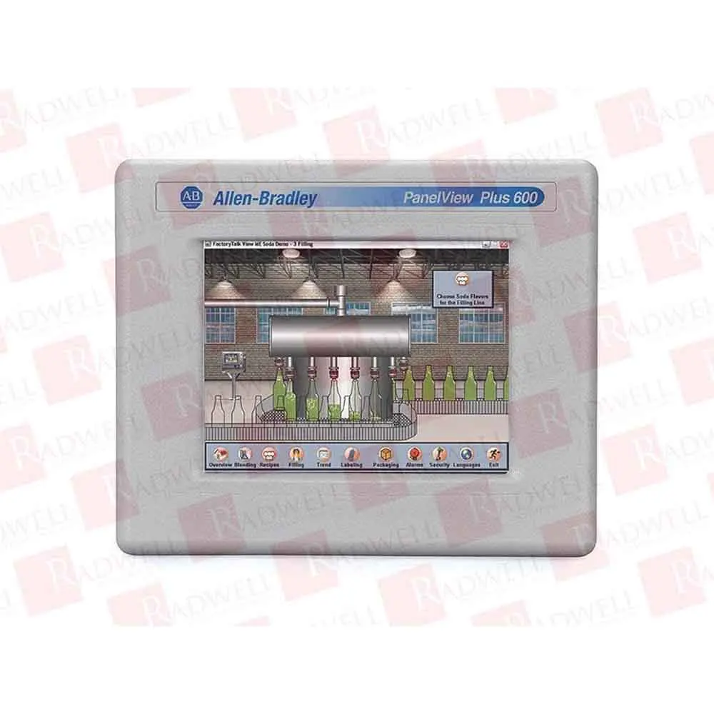 Allen Bradley 2711P-T6C20D8 Used Tested Cleaned PanelView Plus 6 600, 6-in, Color, Touch, Std, DC